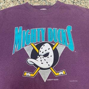 Mighty Ducks Retro Logo Distressed Sweatshirt
